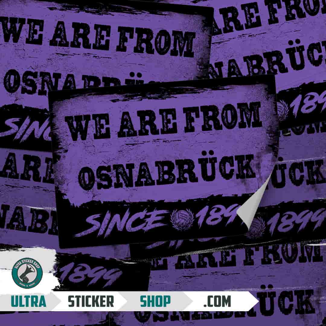 We are from Osnabrück since 1899 Klistermærker