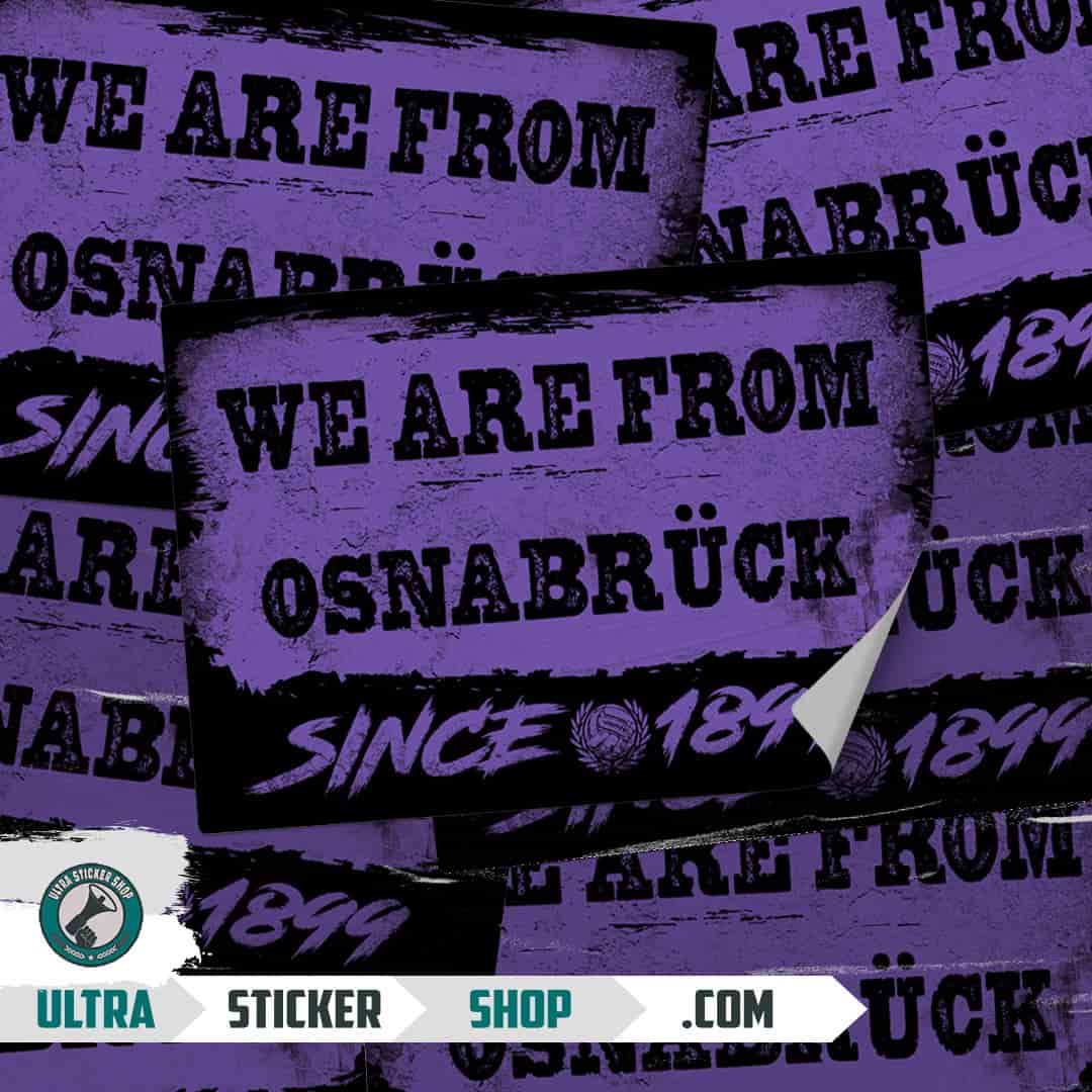 We are from Osnabrück since 1899 Klistermærker