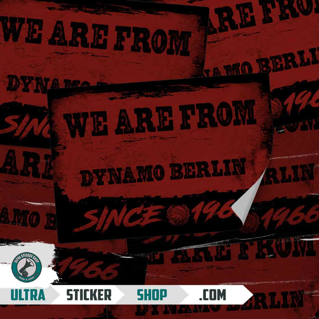 We are from Dynamo Berlin since 1966 Stickers