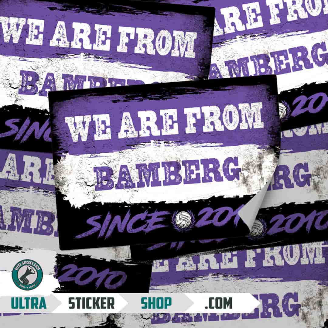 We are from Bamberg since 2010 Stickers