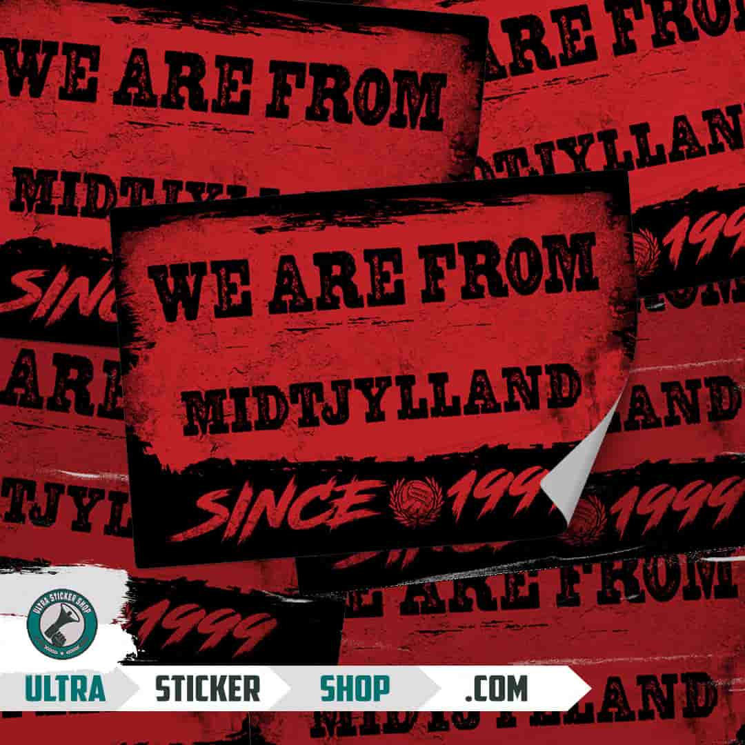 We are from Midtjylland since 1999 Klistermärken
