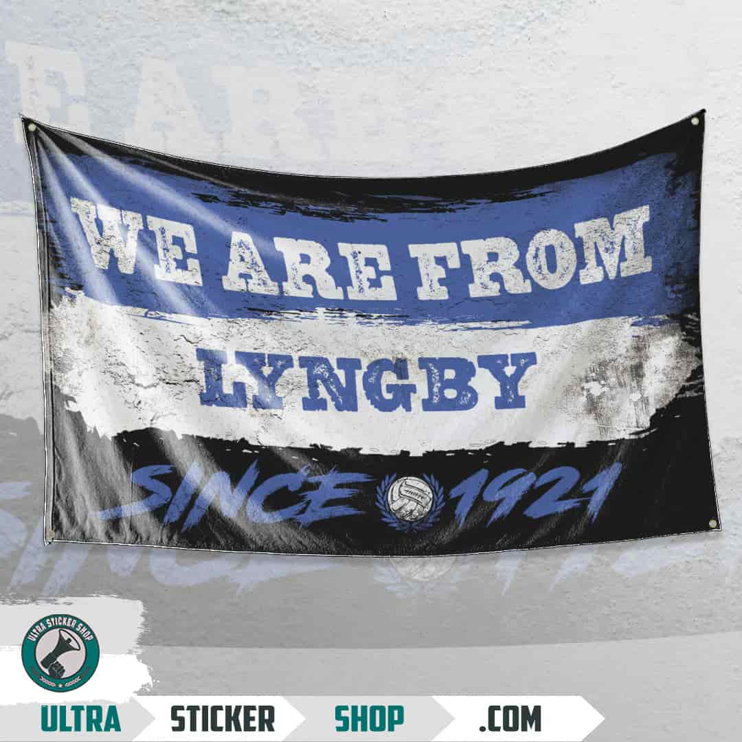 We are from Lyngby since 1921 Flagge