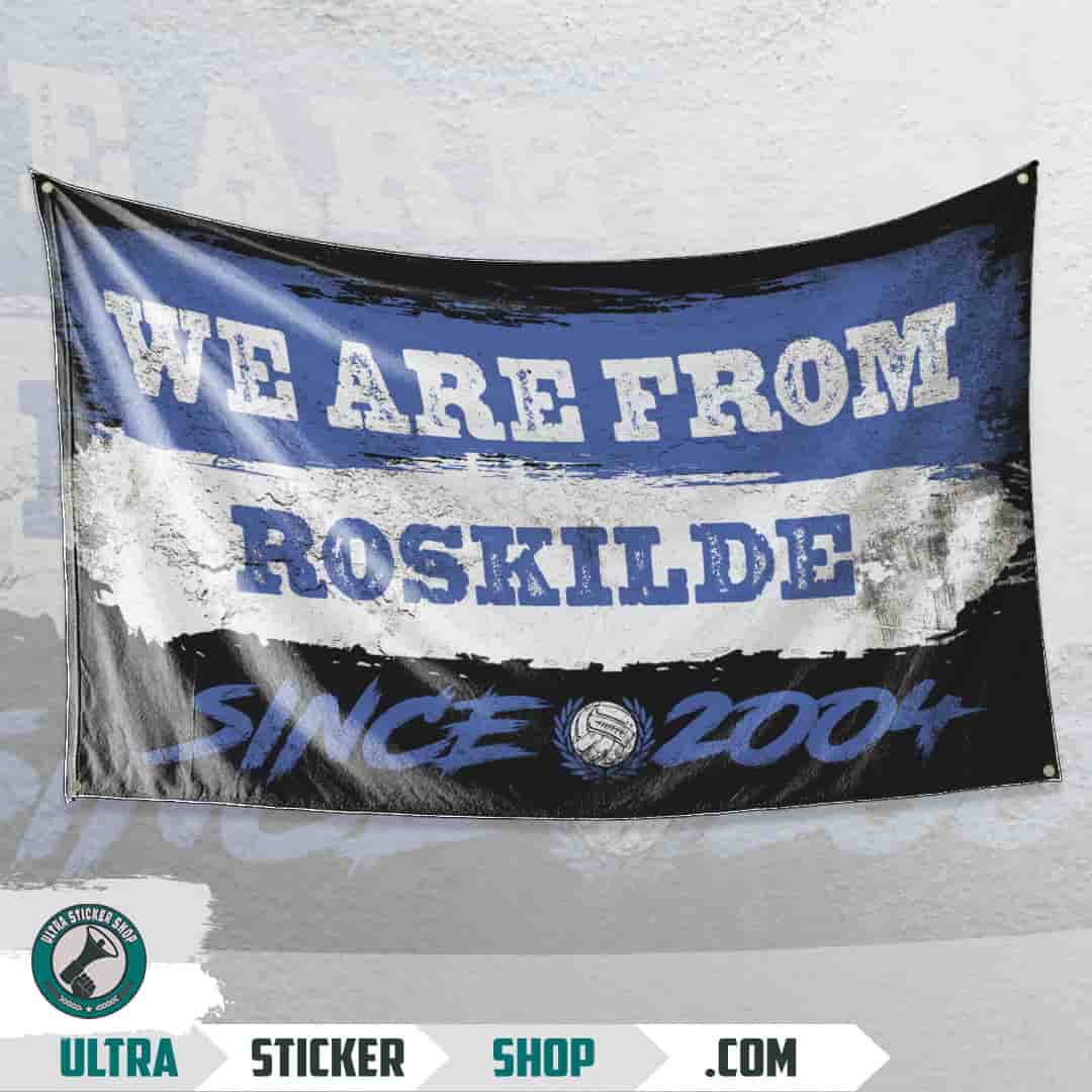 We are from Roskilde since 2004 Bandera