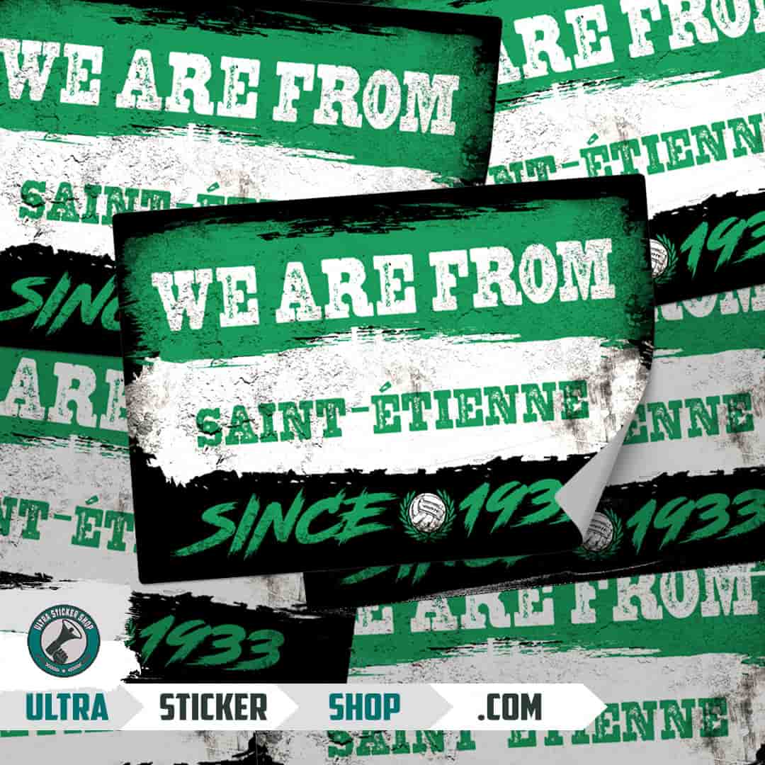 We are from Saint-Étienne since 1933 Nalepnice