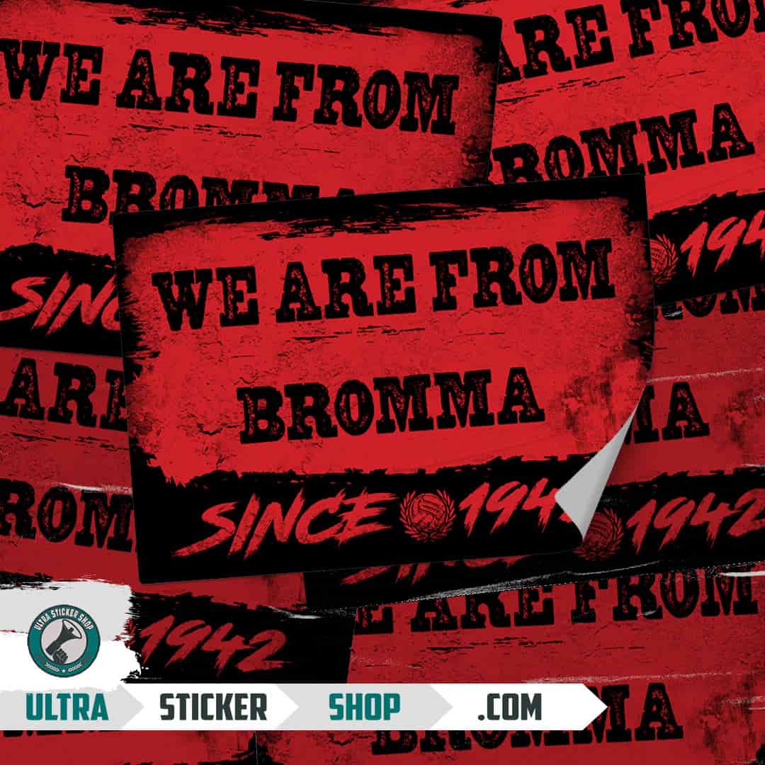 We are from Bromma since 1942 Aufkleber
