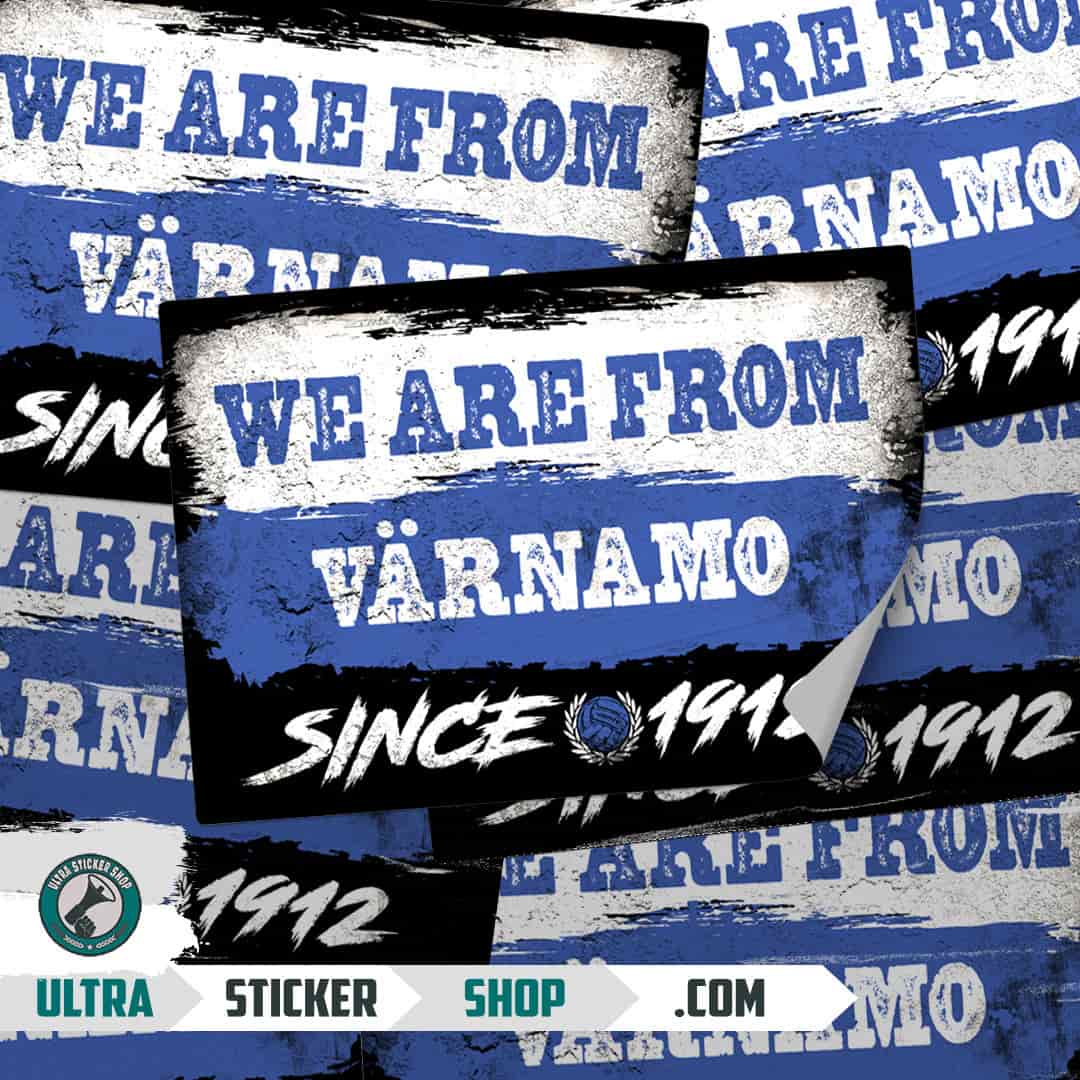 We are from Värnamo since 1912 Aufkleber