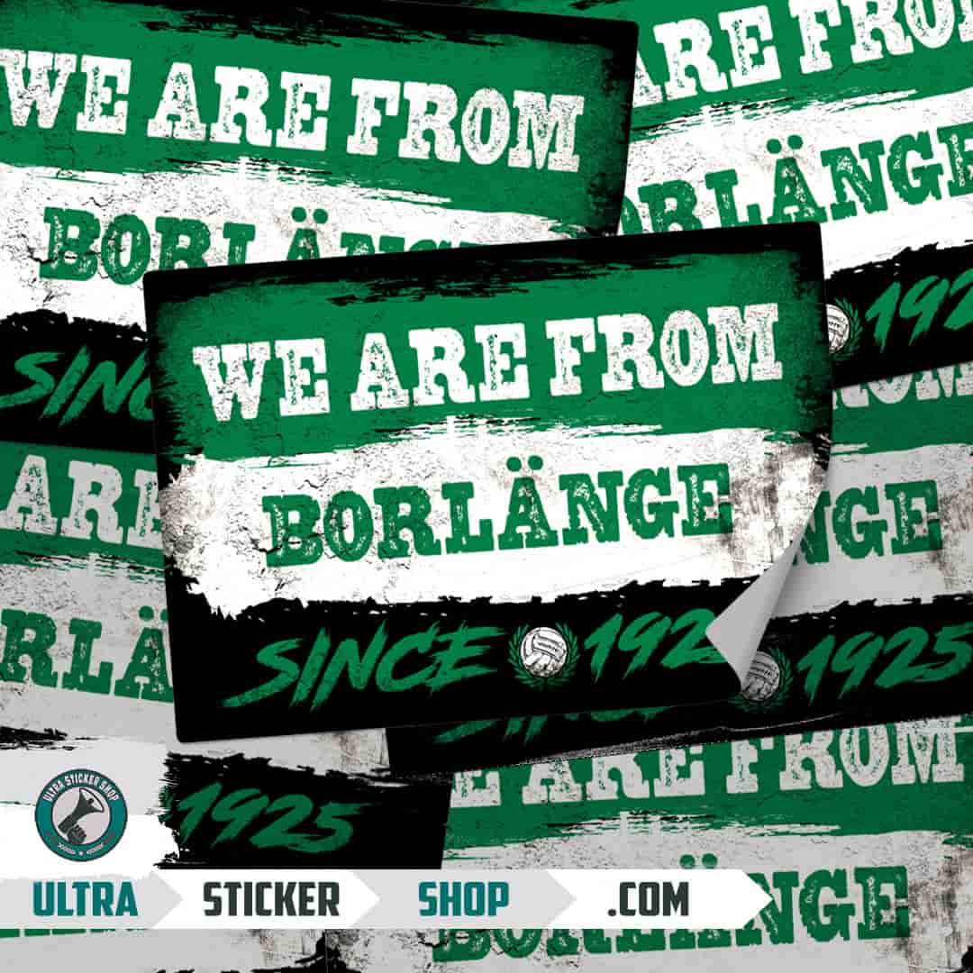 We are from Borlänge since 1925 Autocollants