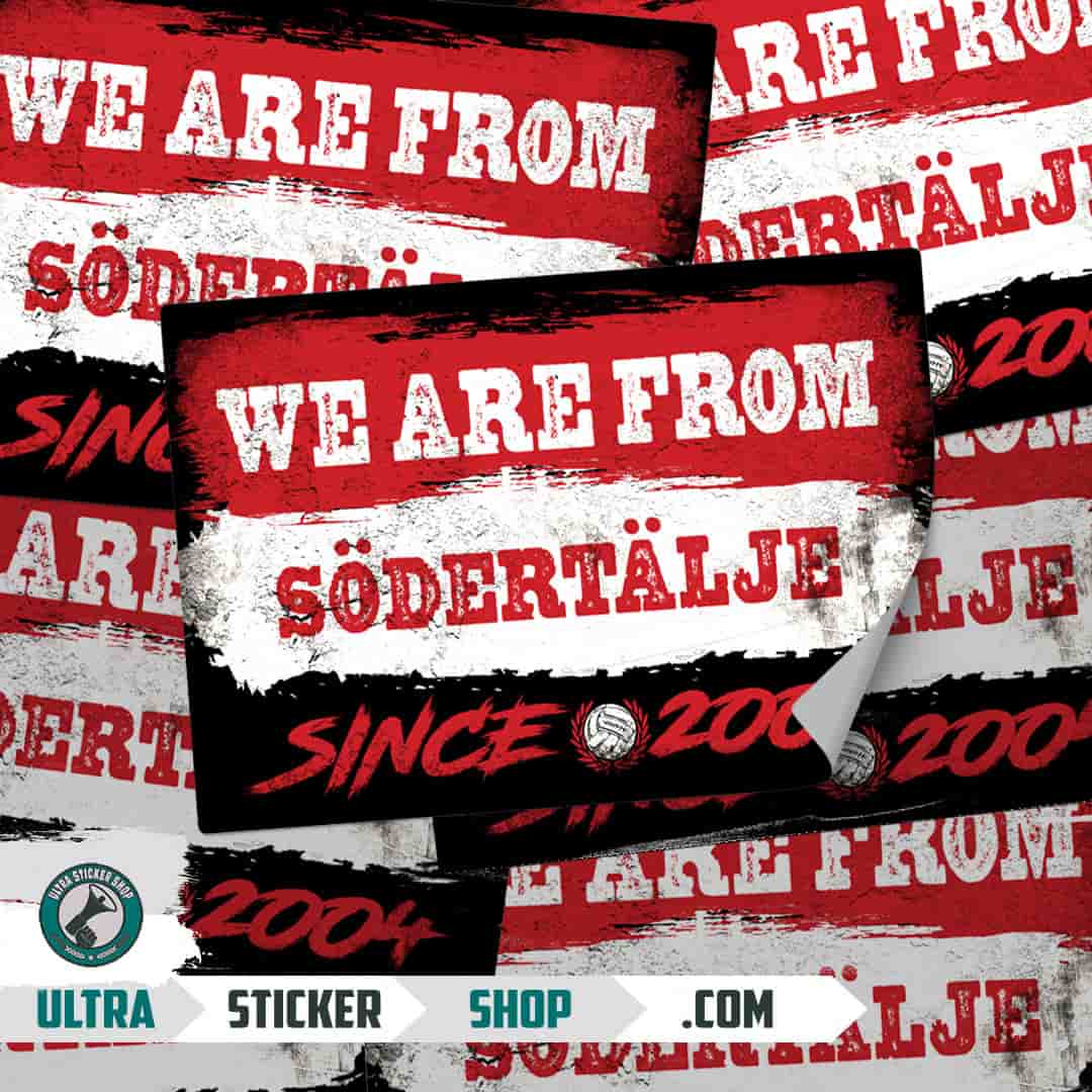 We are from Södertälje since 2004 Nalepnice