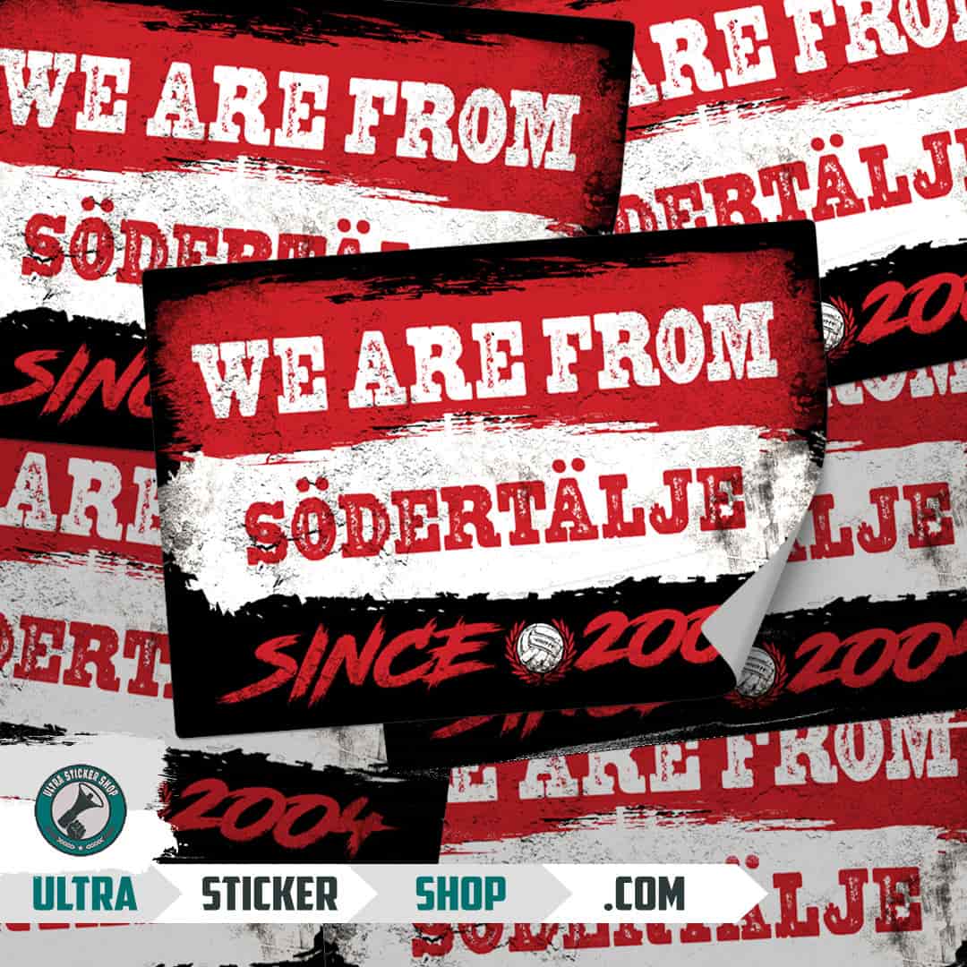 We are from Södertälje since 2004 Nalepnice