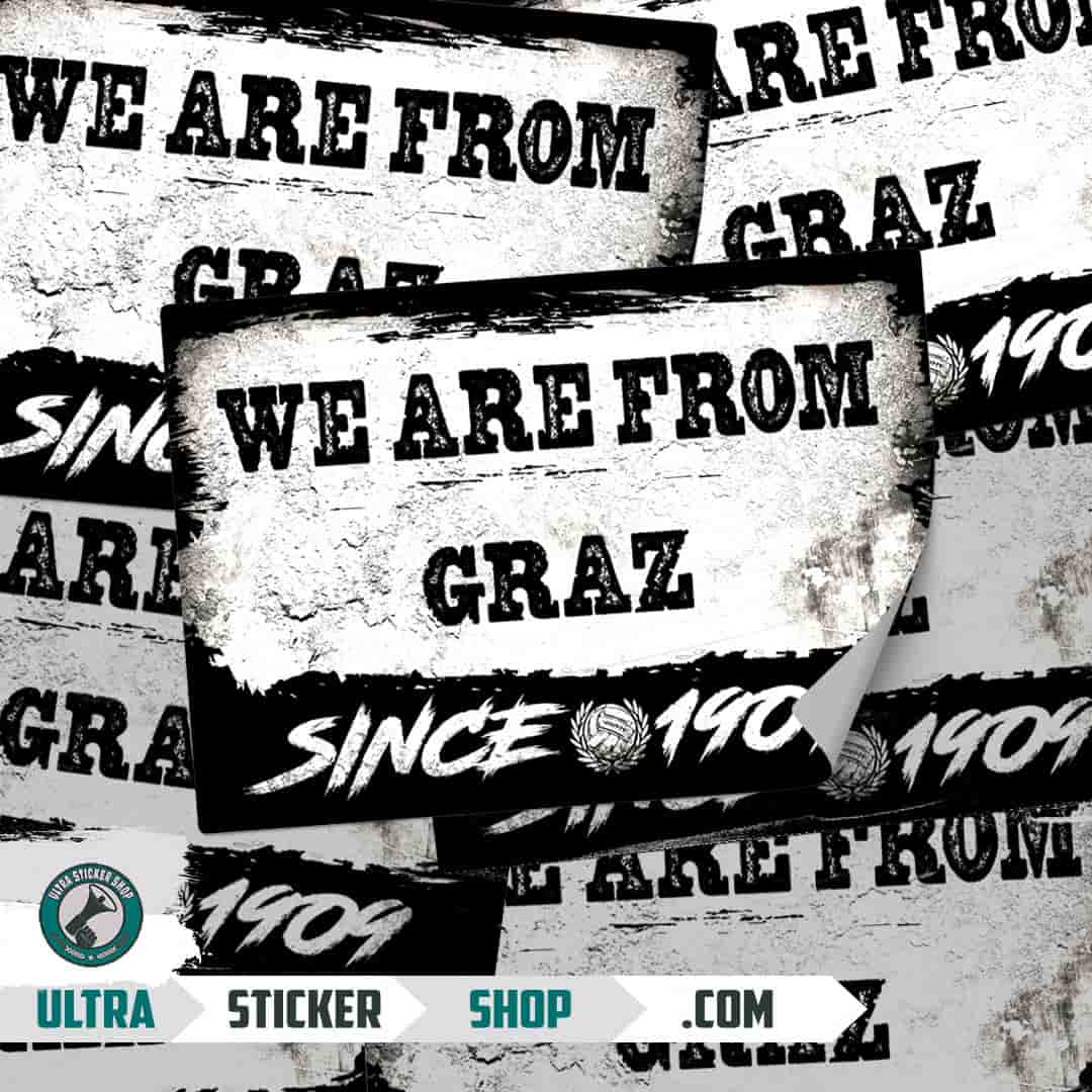 We are from Graz since 1909 Nalepnice