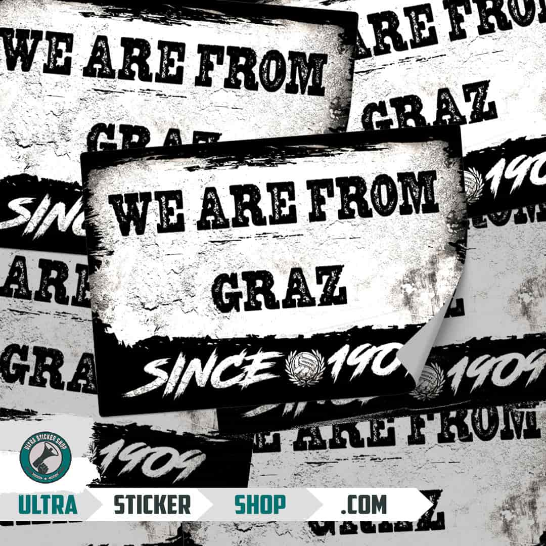 We are from Graz since 1909 Nalepnice