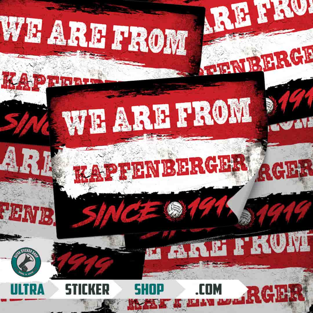 We are from Kapfenberger since 1919 Adesivi