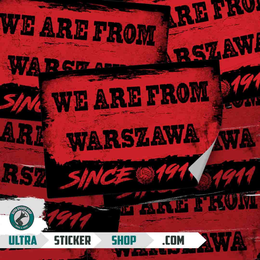 We are from Warszawa since 1911 Aufkleber