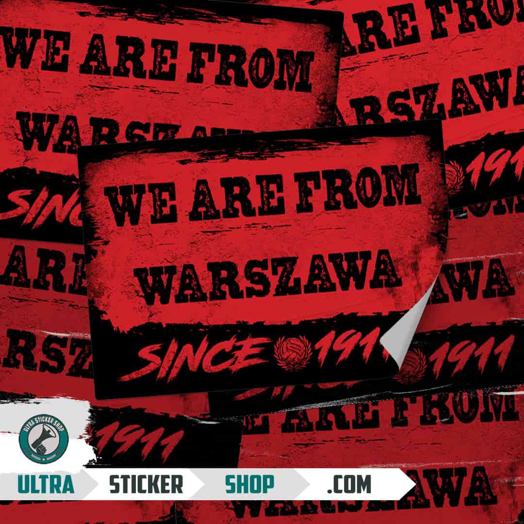 We are from Warszawa since 1911 Aufkleber