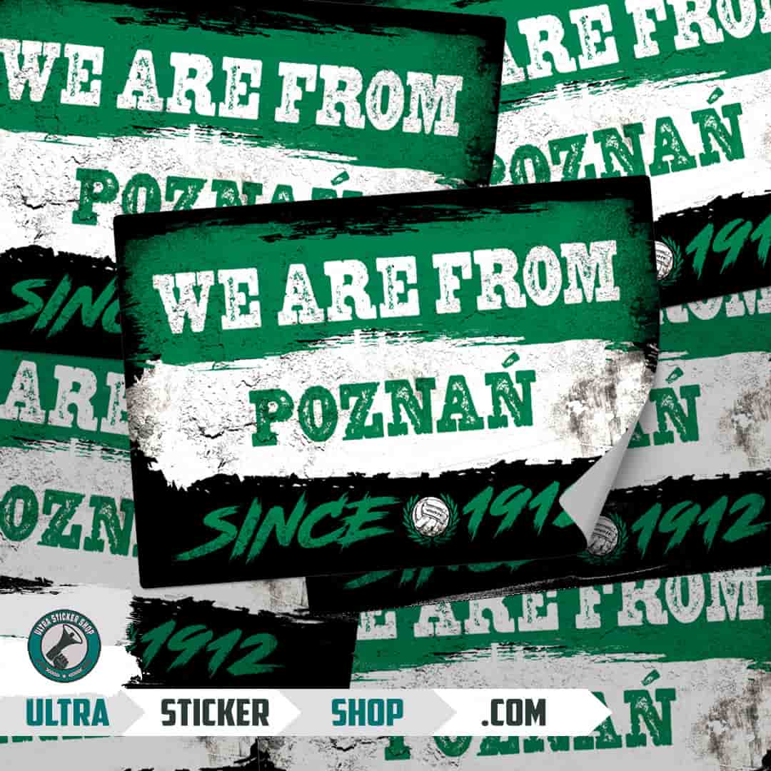 We are from Poznań since 1912 Nalepnice
