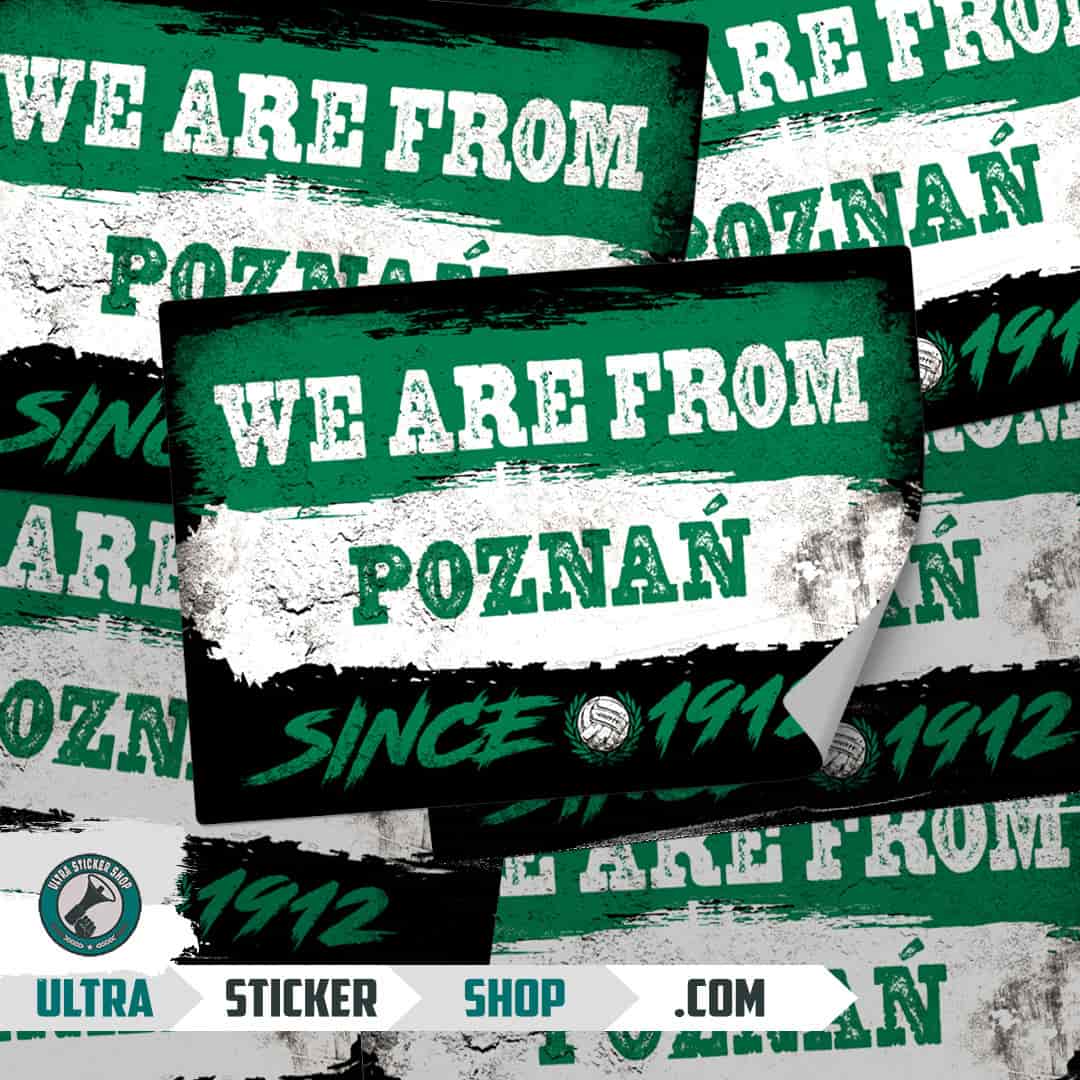 We are from Poznań since 1912 Nalepnice