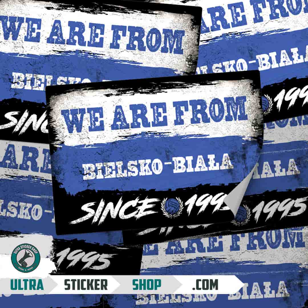 We are from Bielsko-Biała since 1995 Nalepnice