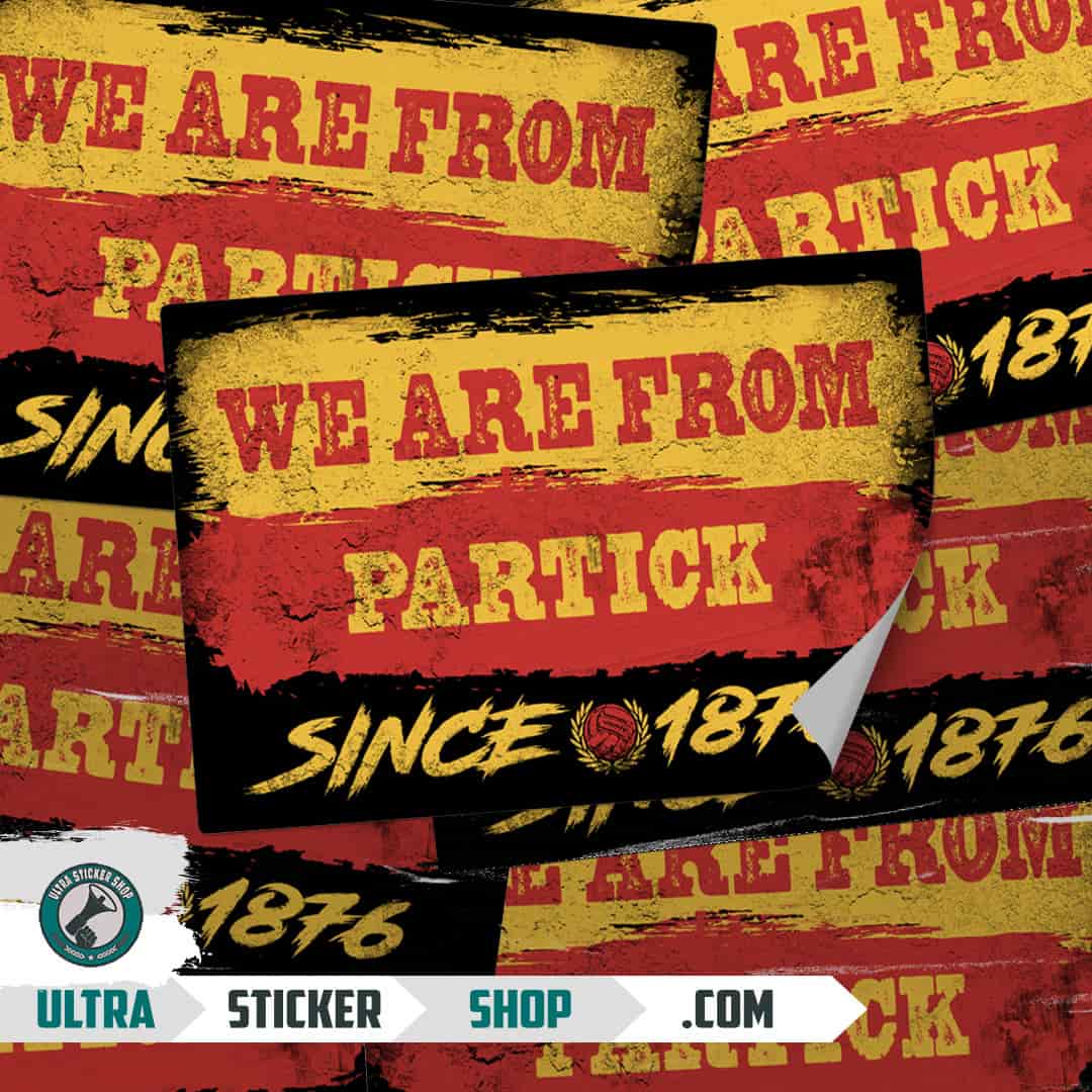 We are from Partick since 1876 Nalepnice