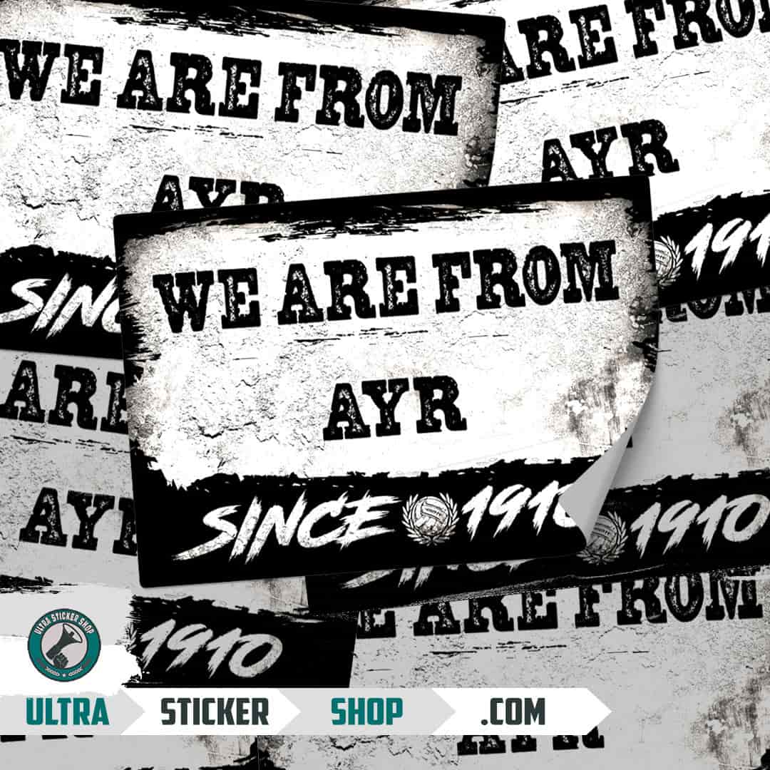 We are from Ayr since 1910 Nalepnice