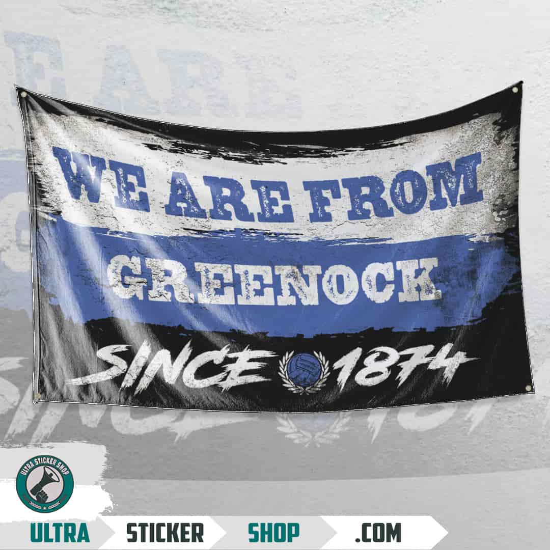 We are from Greenock since 1874 Flagge