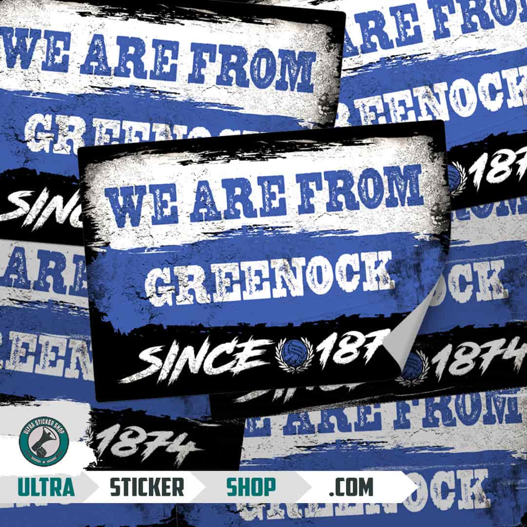 We are from Greenock since 1874 Aufkleber