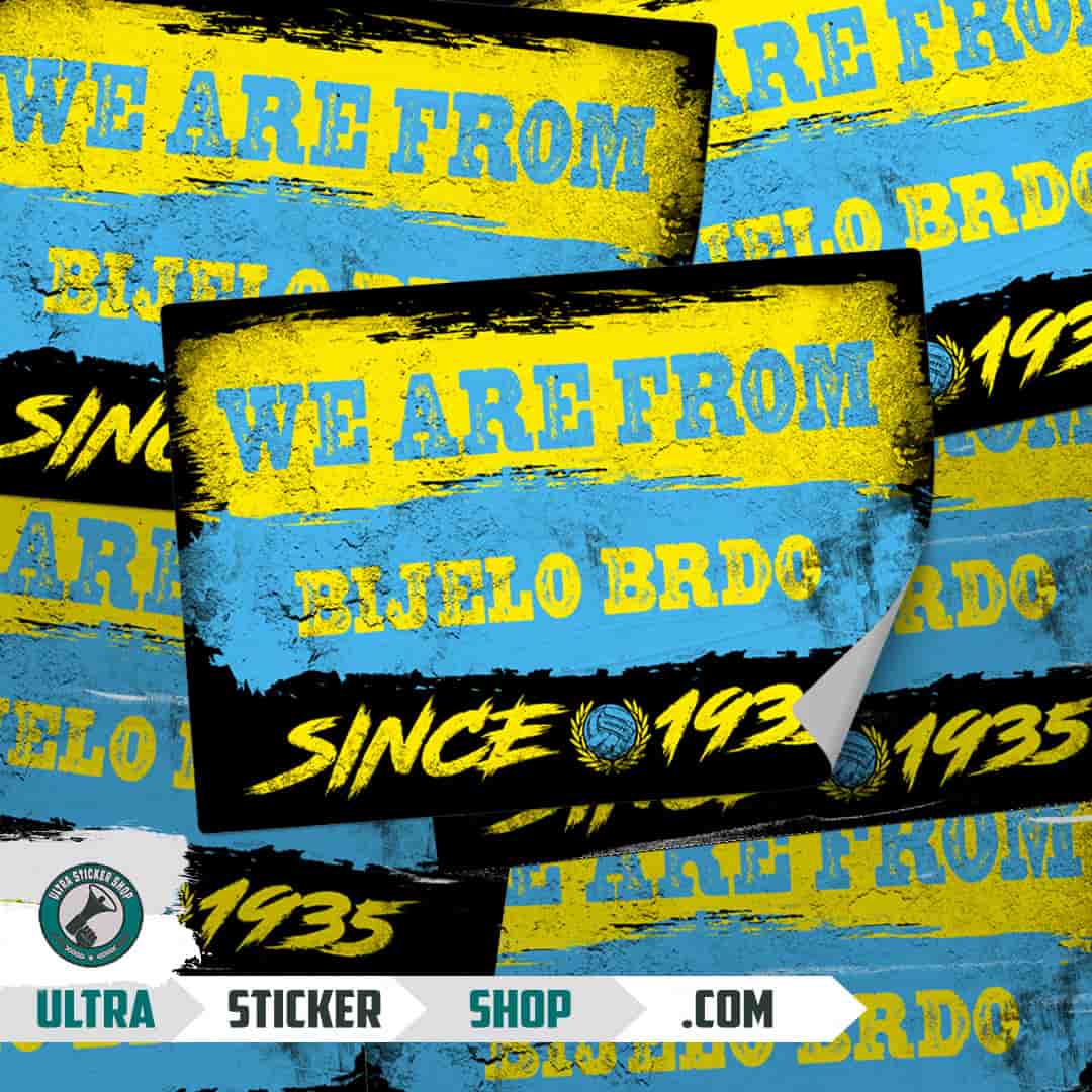 We are from Bijelo Brdo since 1935 Aufkleber