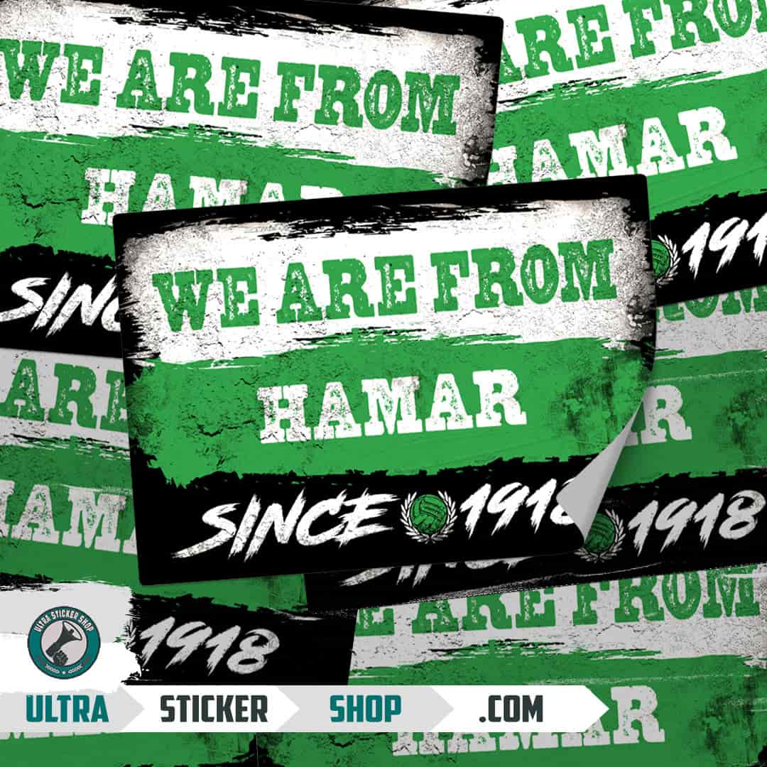 We are from Hamar since 1918 Pegatinas