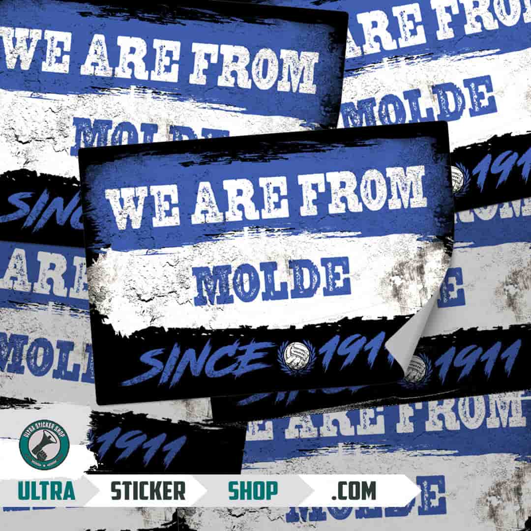 We are from Molde since 1911 Nalepnice