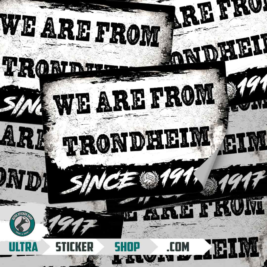 We are from Trondheim since 1917 Nalepnice