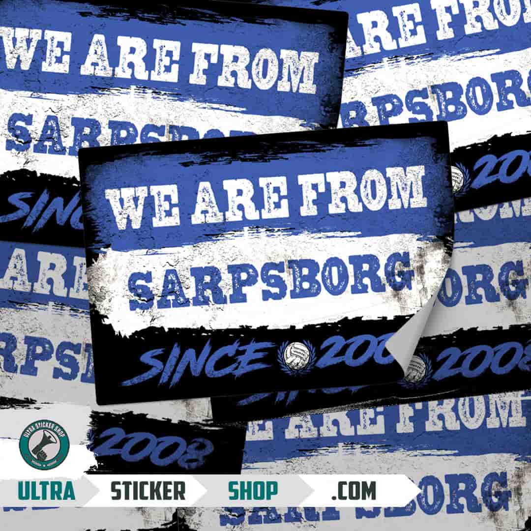 We are from Sarpsborg since 2008 Nalepnice