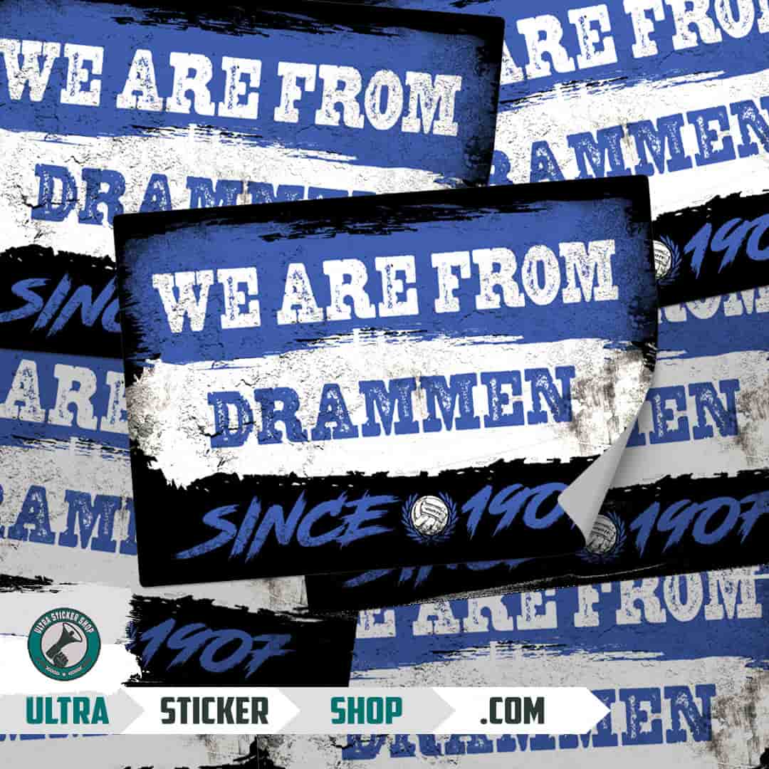 We are from Drammen since 1907 Klistermärken
