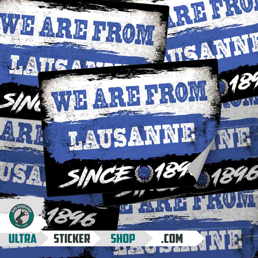 We are from Lausanne since 1896 Naklejki