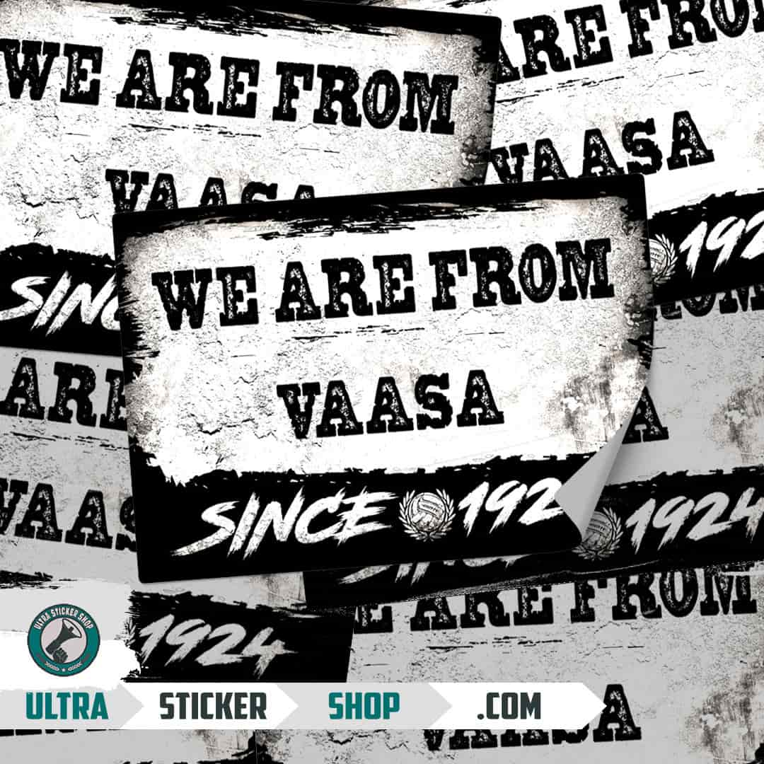 We are from Vaasa since 1924 Nalepnice