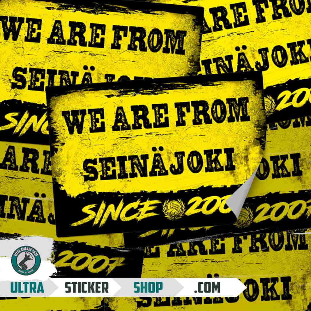 We are from Seinäjoki since 2007 Nalepnice