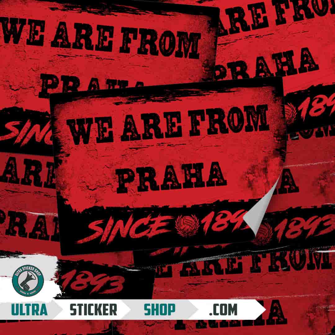 We are from Praha since 1893 Nalepnice