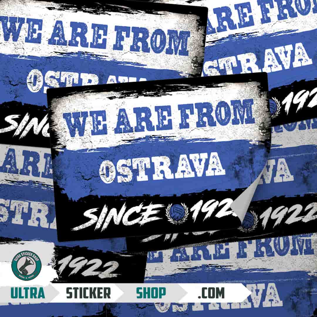 We are from Ostrava since 1922 Nalepnice