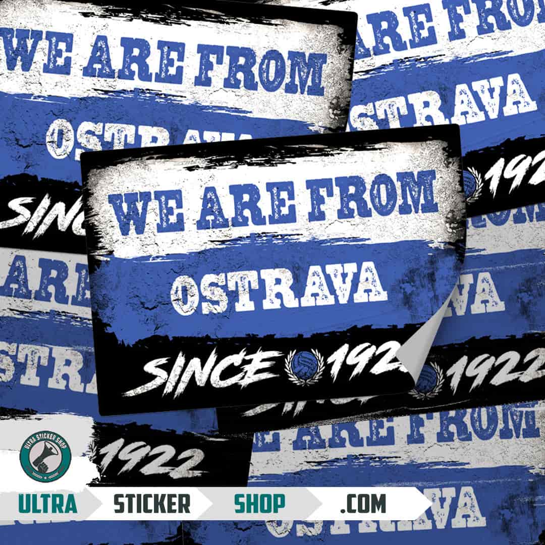 We are from Ostrava since 1922 Nalepnice