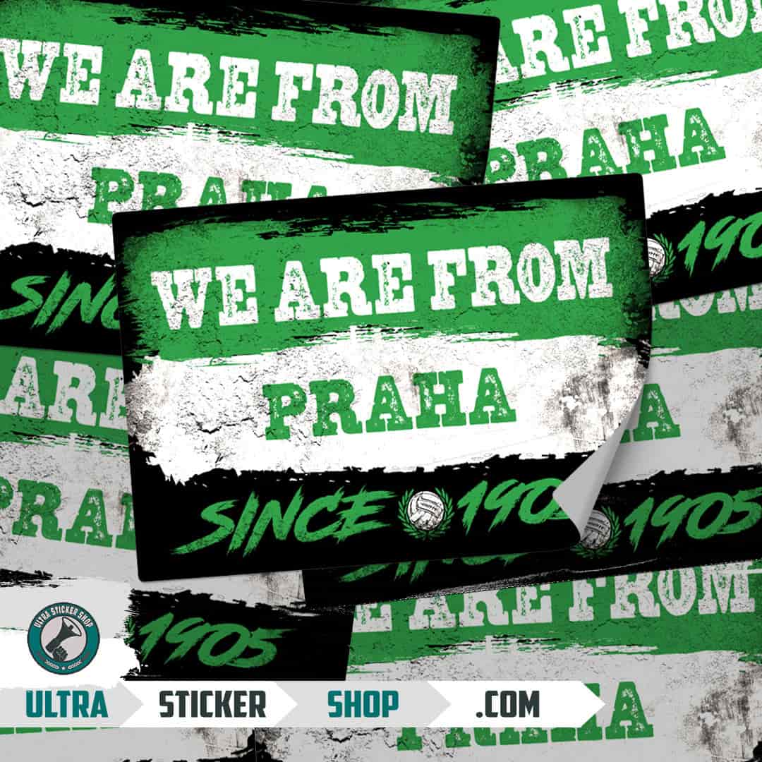 We are from Praha since 1905 Nalepnice