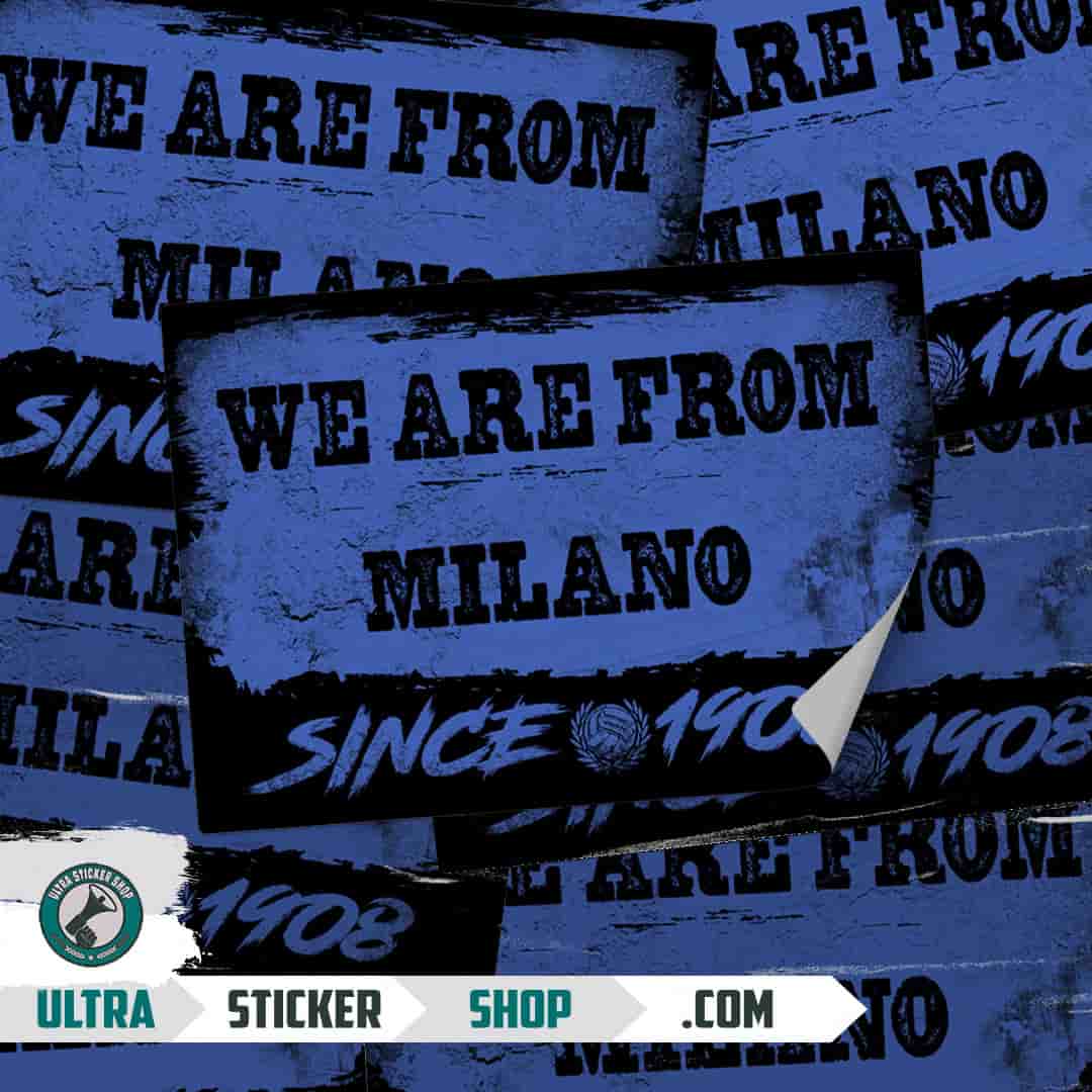 We are from Milano since 1908 Aufkleber