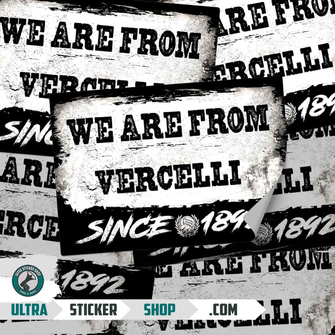 We are from Vercelli since 1892 Naklejki