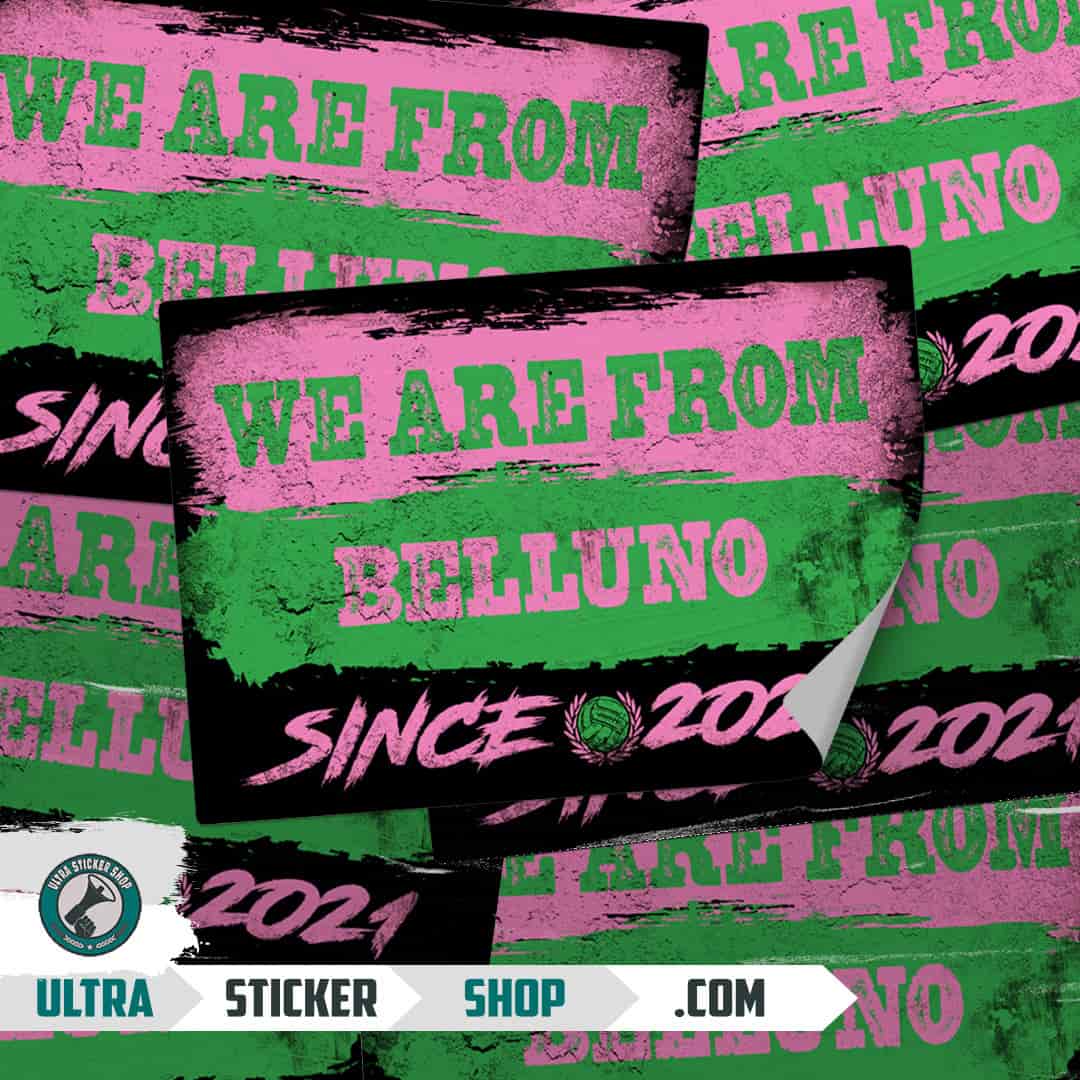 We are from Belluno since 2021 Autocollants
