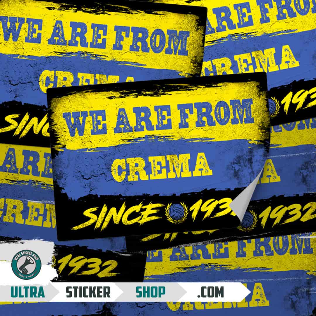 We are from Crema since 1932 Naklejki