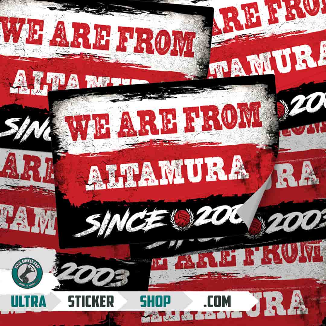 We are from Altamura since 2003 Nalepnice
