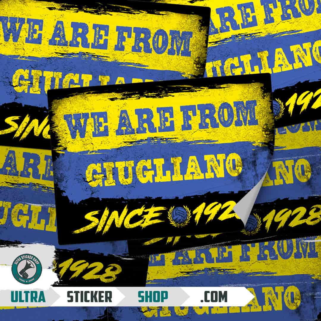We are from Giugliano since 1928 Naklejki