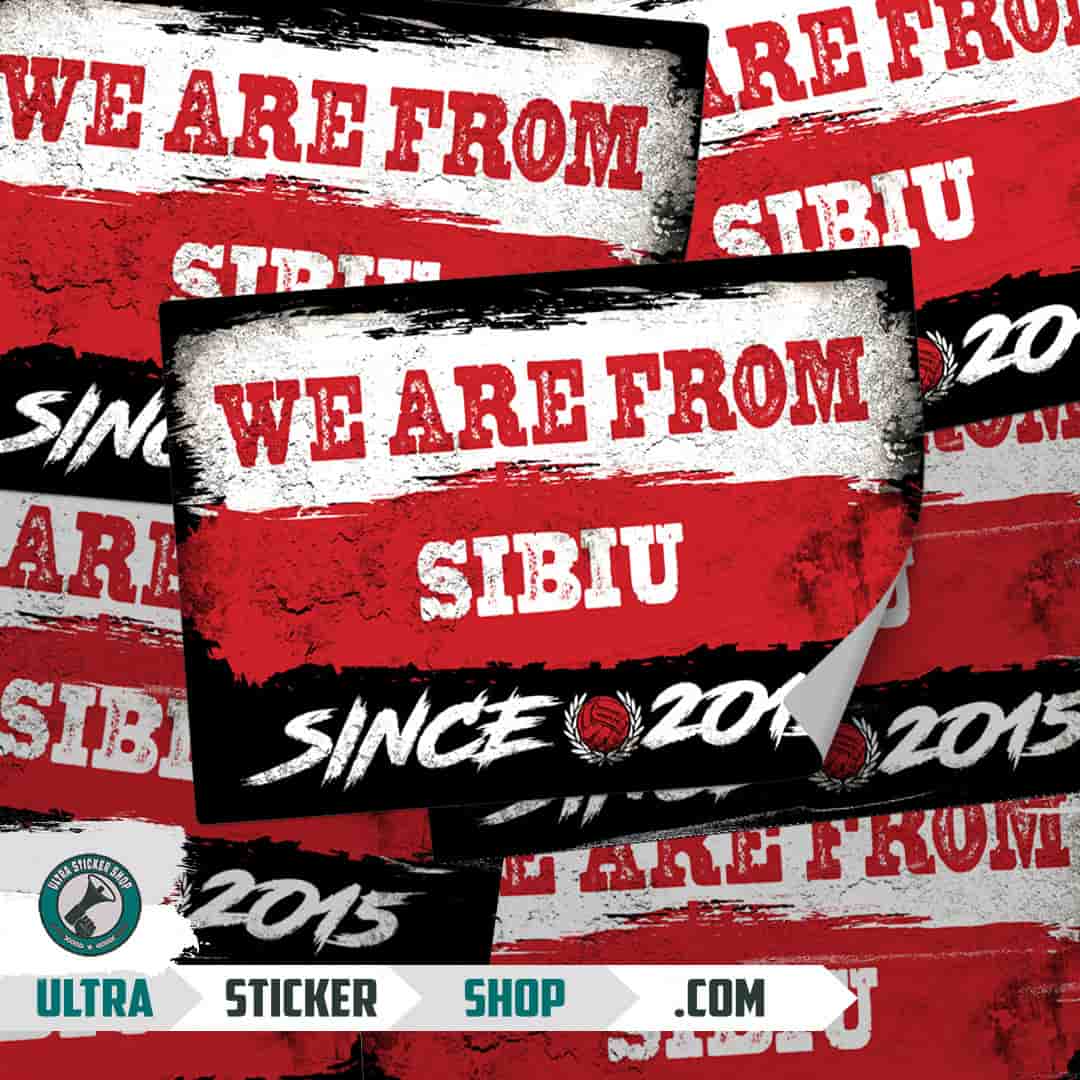 We are from Sibiu since 2015 Klistermärken
