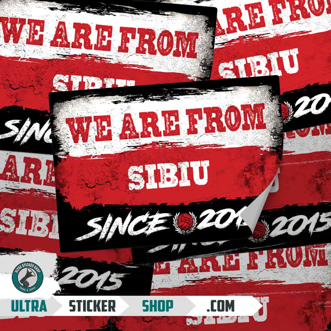 We are from Sibiu since 2015 Nalepnice