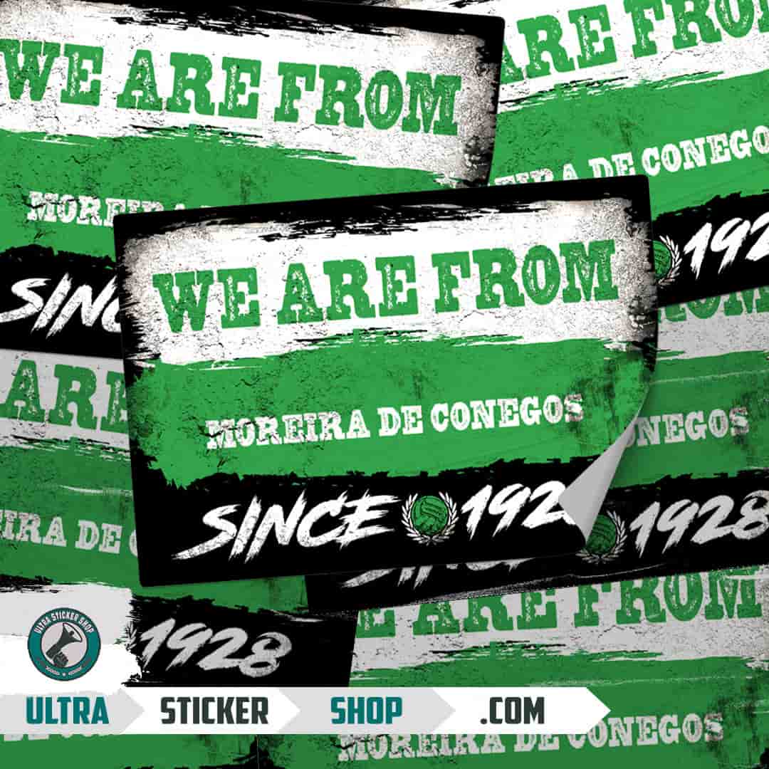 We are from Moreira de Conegos since 1928 Nalepnice