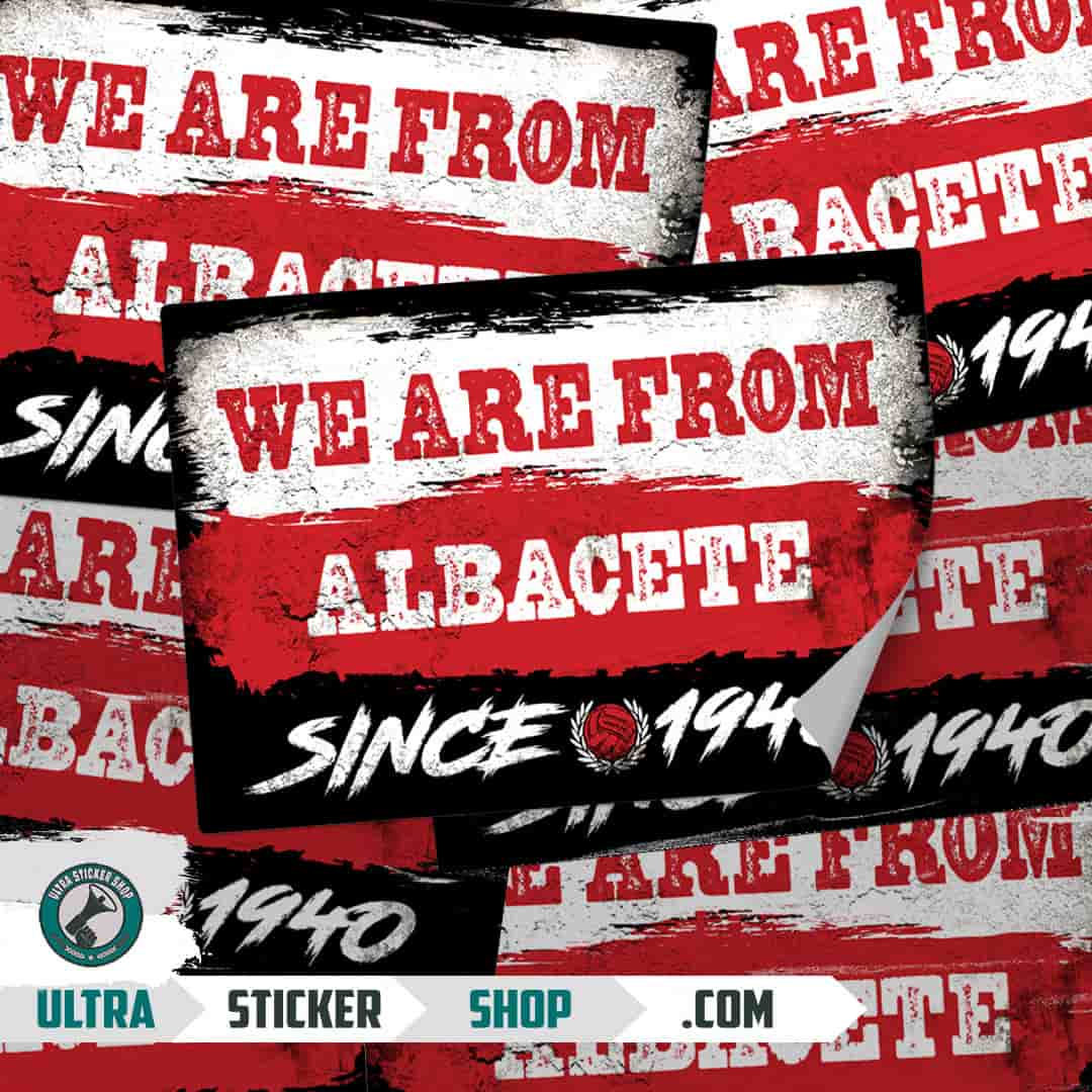 We are from Albacete since 1940 Aufkleber
