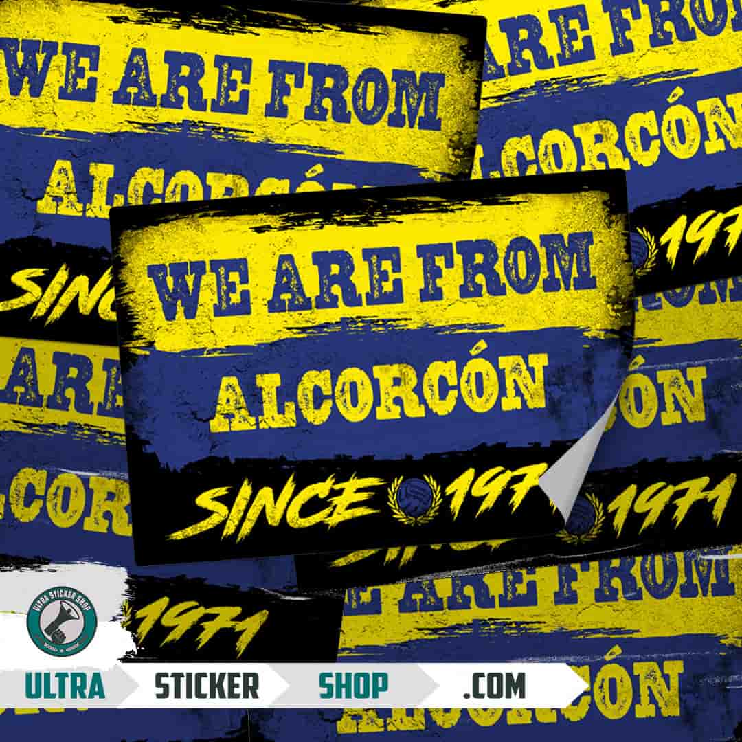 We are from Alcorcón since 1971 Aufkleber