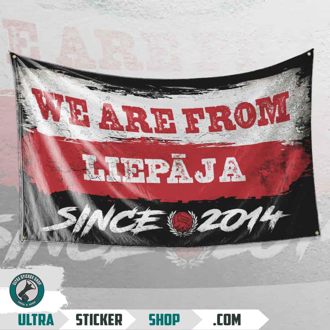We are from Liepāja since 2014 Drapeau